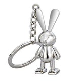Silver Bunny Key Ring