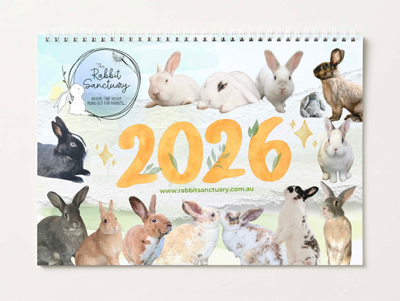 2026 Rabbit Sanctuary Calendar X 2