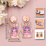 Bubblegum Rabbit Earrings