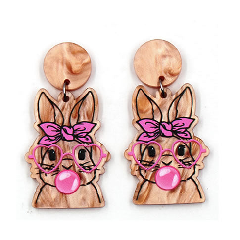 Bubblegum Rabbit Earrings