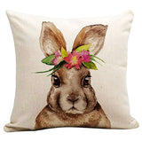 Bunny Flower Cushion Cover