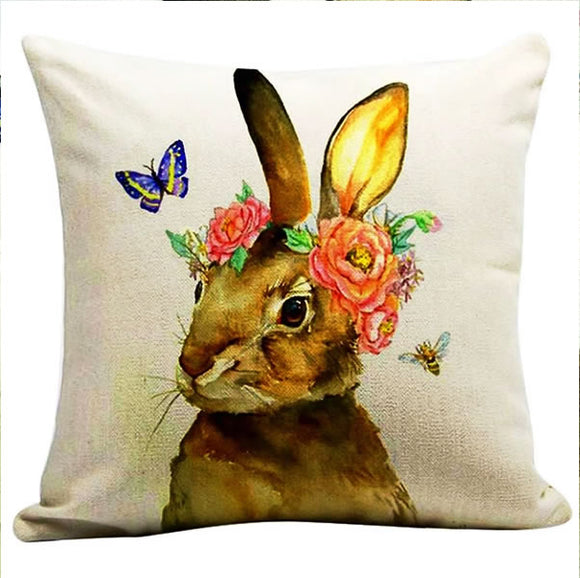 Bunny Nature Cushion Cover