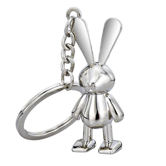 Silver Bunny Key Ring