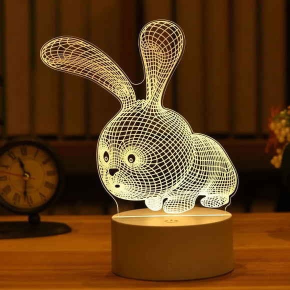 Bunny 3d Led Lamp