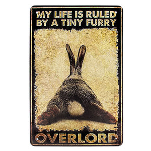 Metal Hanging Sign "Overlord"