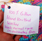 Knitted Wash Cloth and Soap